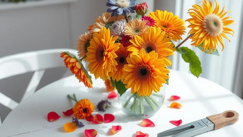 Så arrangerar du blommor vackert i vasen