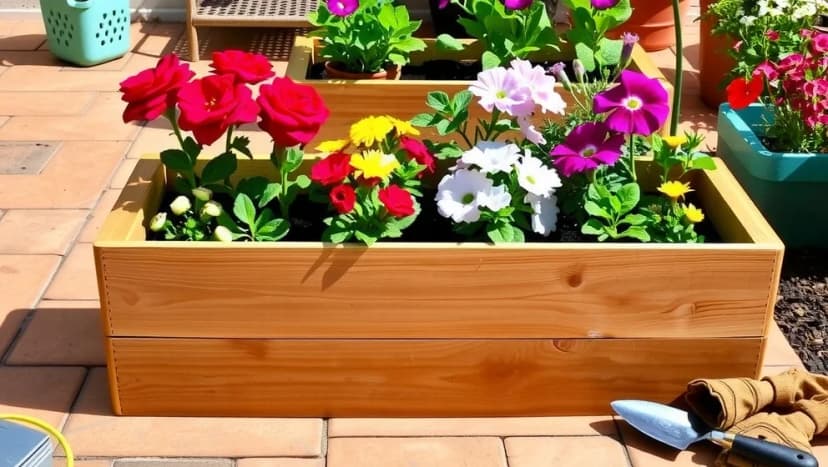 Så bygger du en fin blomlåda av trall