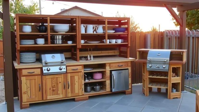 Bygga utekök av lastpallar själv