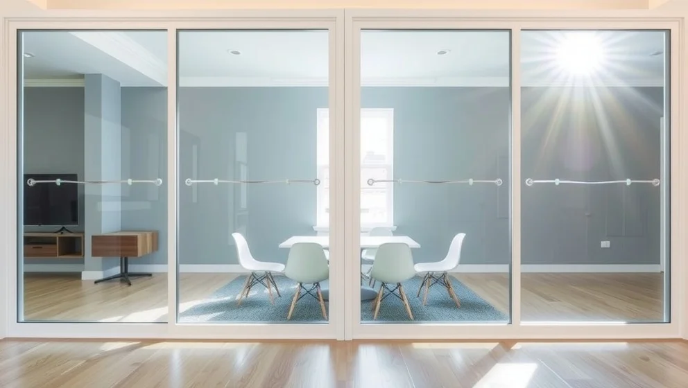 Dela av rum med vägg fönster löser ditt problem