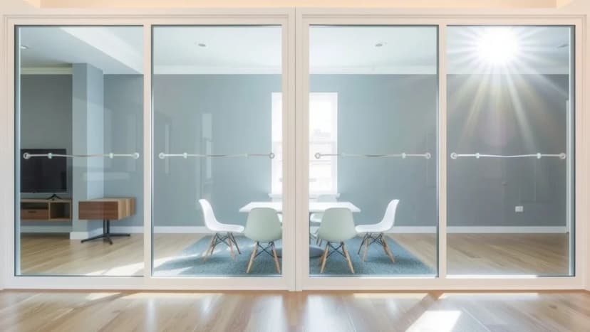 Dela av rum med vägg fönster löser ditt problem