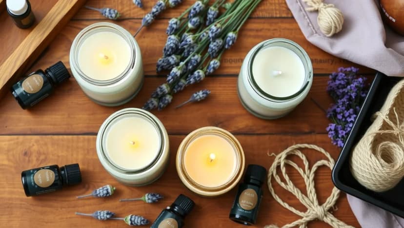 Gör dina egna doftljus med eterisk olja