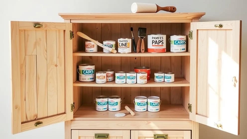 Måla Ivar skåp med väggfärg så här gör du