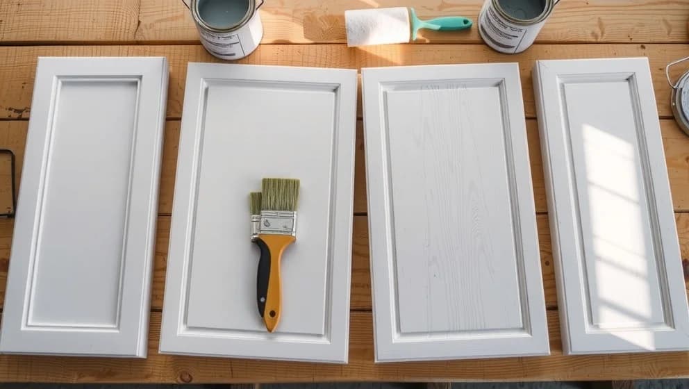 Måla köksluckor själv pensel eller roller