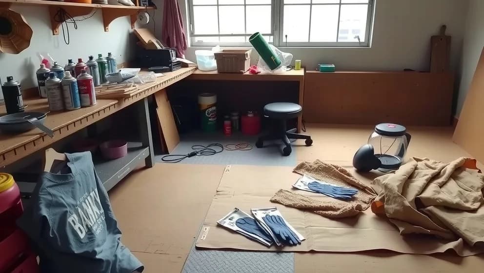 Så målar du med sprayfärg inomhus