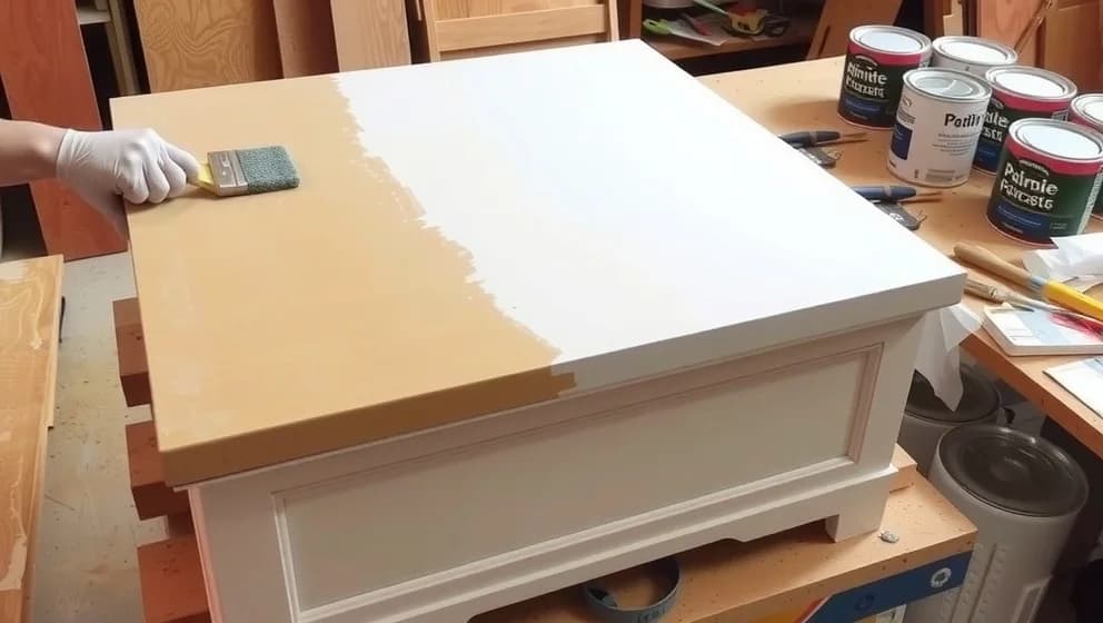 Så målar du på lackat trä utan problem