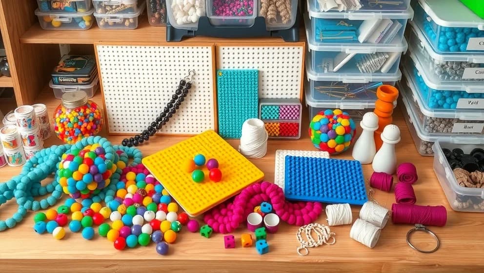 Stora pärlor och pärlplattor för hemmet