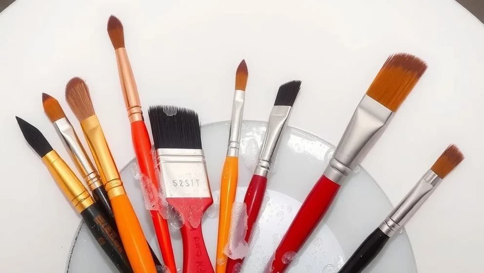 Så tvättar du penslar rätt i vasken
